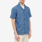 A.P.C. Men's Edd Stripe Vacation Shirt in Blue