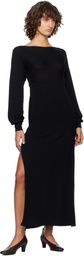 Paloma Wool Black Fa Midi Dress