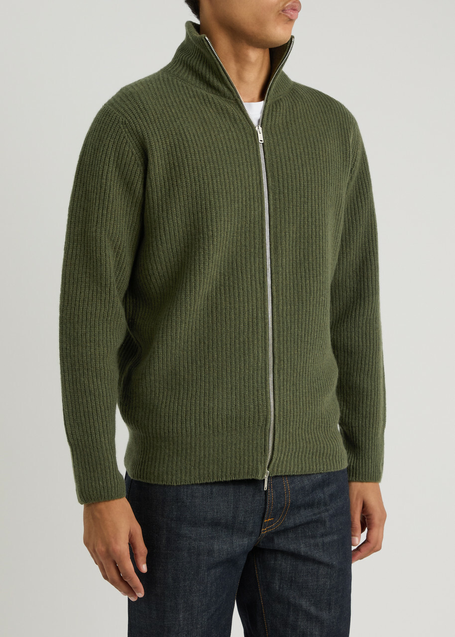 トップス John smedley John Smedley Calix Waffle-knit Cotton Jumper Dark Green John Smedley