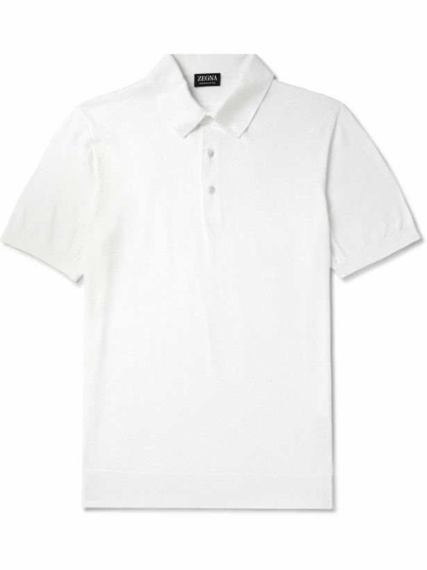 Photo: Zegna - Cotton Polo Shirt - White