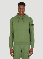 Compass Patch Hooded Sweatshirt in Green