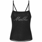 MISBHV Women's Crystal Mesh Top in Black