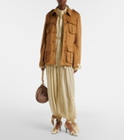 Xu Zhi Studded belted field jacket