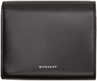Givenchy Black Leather 4G Trifold Wallet