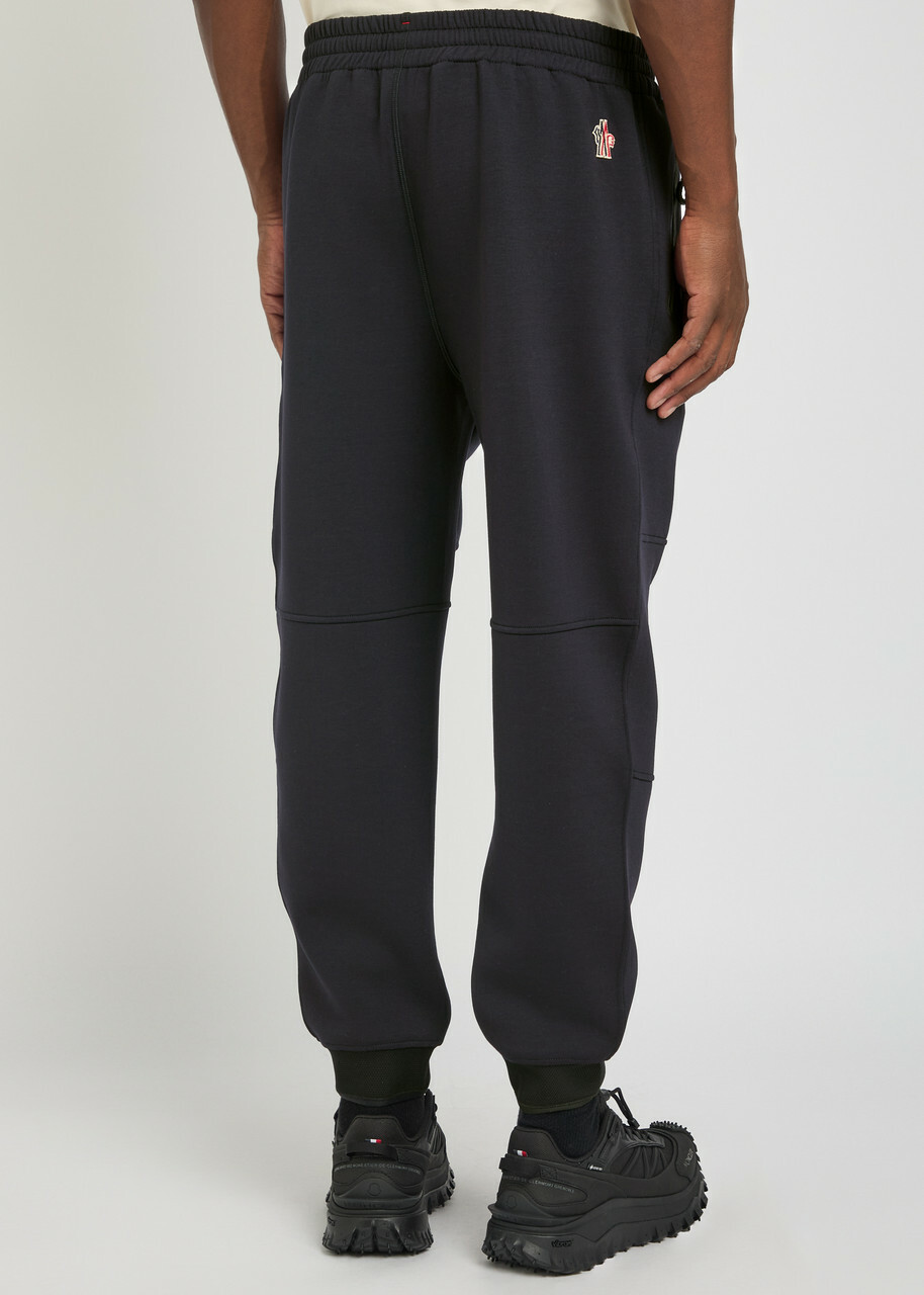 Moncler Grenoble Logo-appliquéd Stretch-jersey Sweatpants Navy