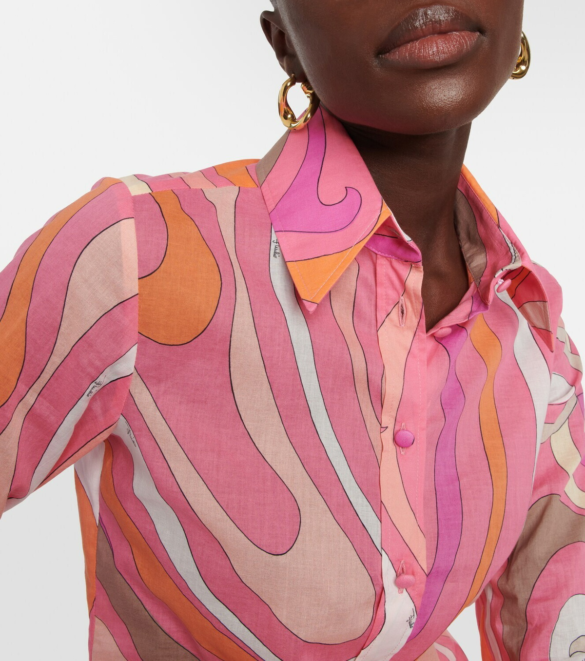 Pucci Marmo-print cotton shirt Emilio Pucci