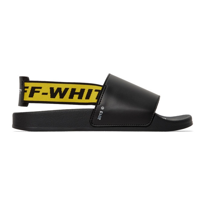Photo: Off-White SSENSE Exclusive Black Industrial Strap Sandals