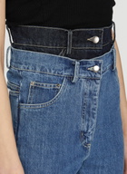 Rokh Contrast Waistline Jeans 