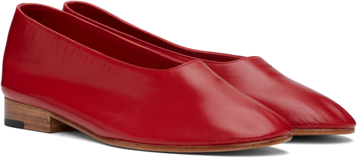 Martiniano Red Glove Ballerina Flats