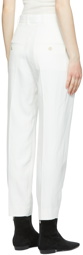 Totême Off-White Viscose Trousers