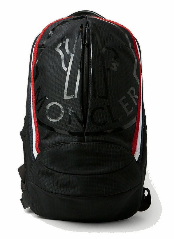 Photo: Moncler - Cut Logo Print Backpack in Black