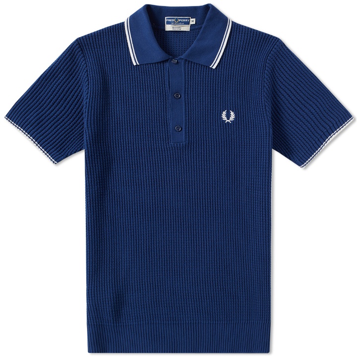Photo: Fred Perry Reissues Textured Knitted Polo