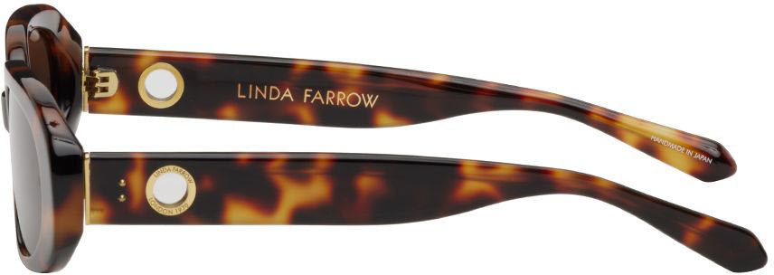 LINDA FARROW Tortoiseshell Cara Sunglasses