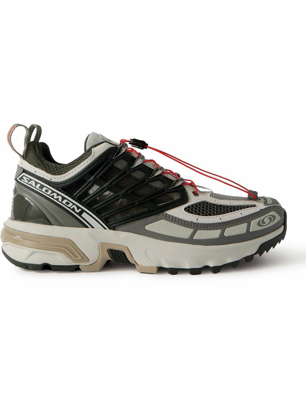 Photo: Salomon - ACS Pro Mesh and Rubber Running Sneakers - Gray