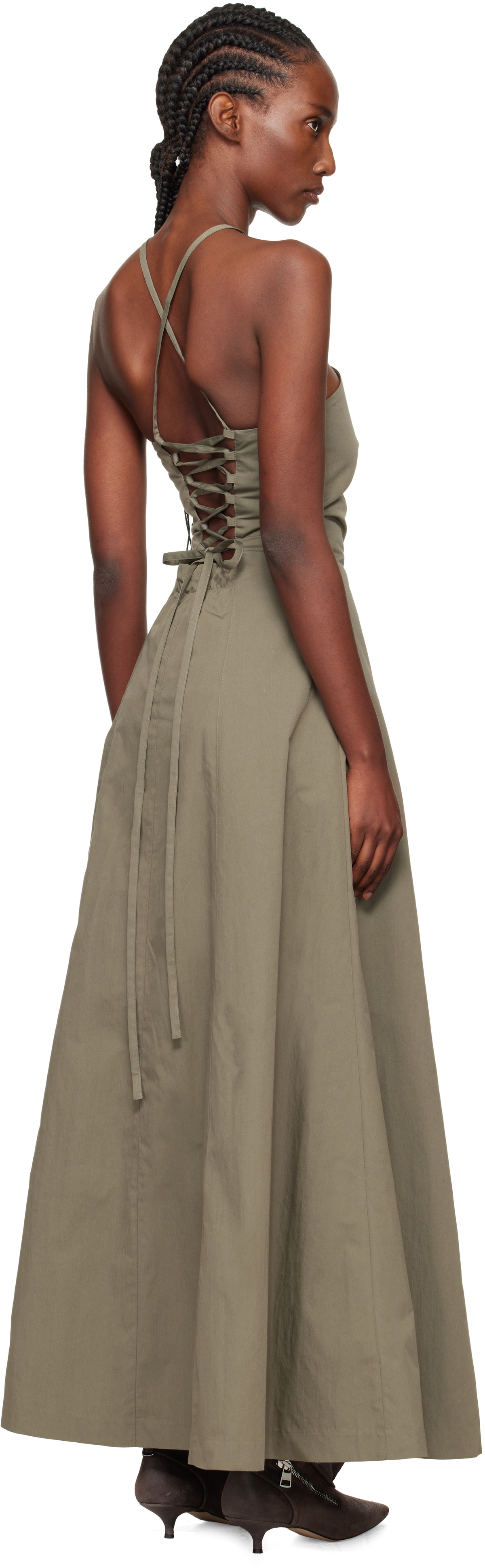 OUR LEGACY Khaki Poise Maxi Dress