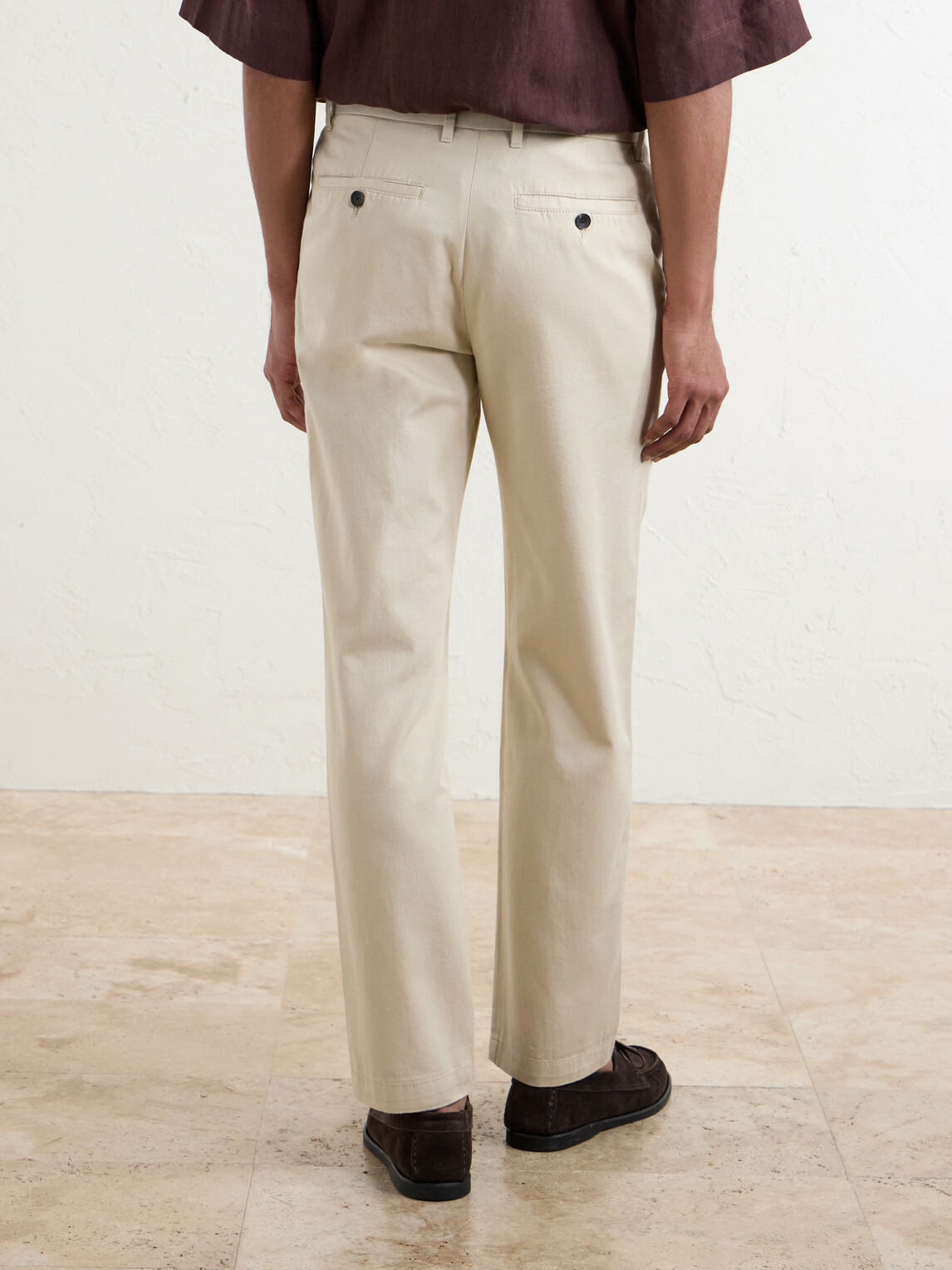 Mr P. - Samuel Straight-Leg Organic Cotton Chinos - Neutrals