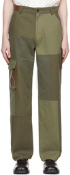 Andersson Bell Green Cotton Cargo Pants