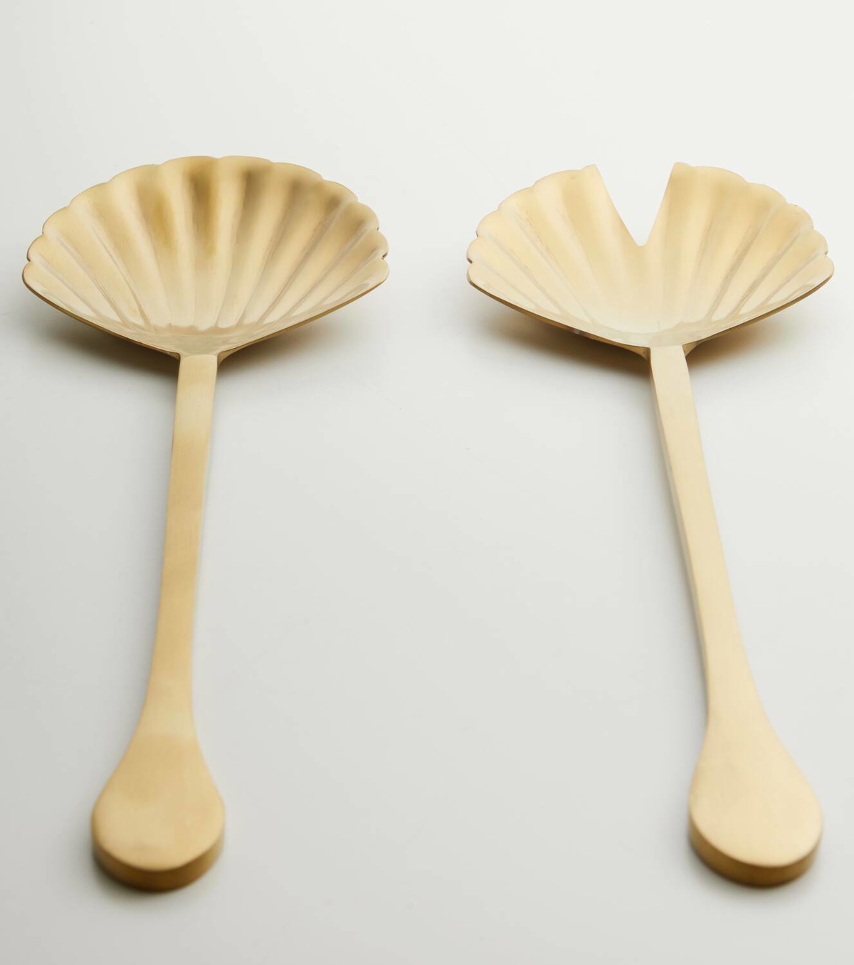 Bitossi Shell stainless steel salad serving set