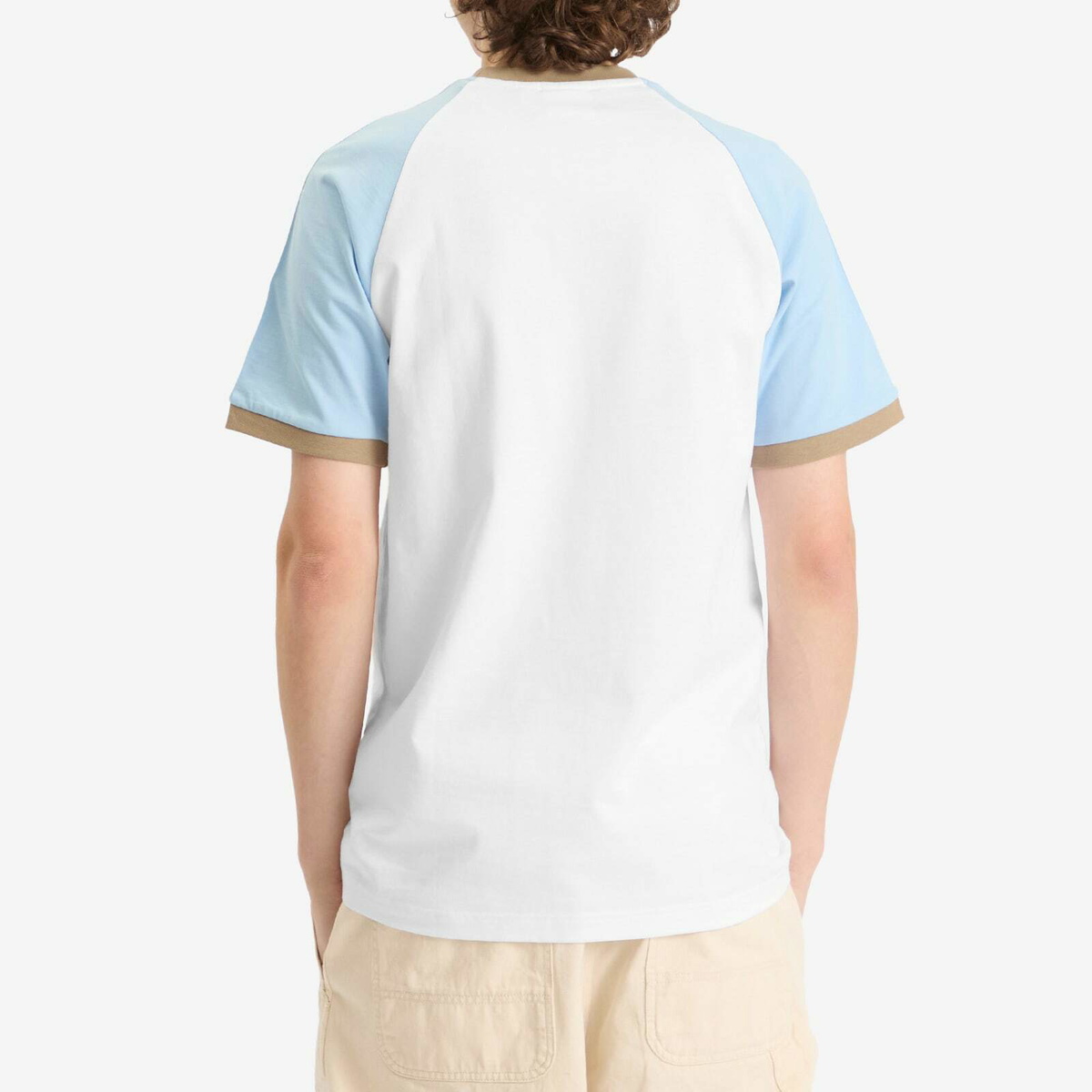Adidas Men's Cali T-Shirt in White/Clear Sky/Blanch Cargo adidas