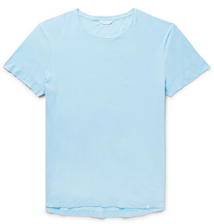 Photo: Orlebar Brown - OB-T Slim-Fit Cotton-Jersey T-Shirt - Men - Sky blue
