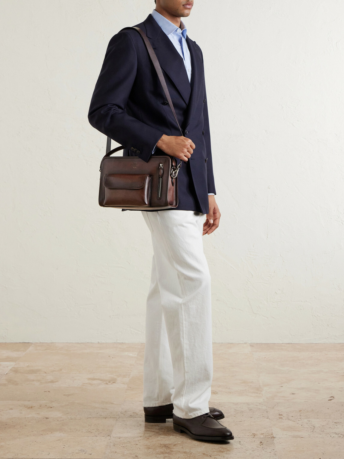 Berluti - Journalier Full-Grain Leather Messenger Bag