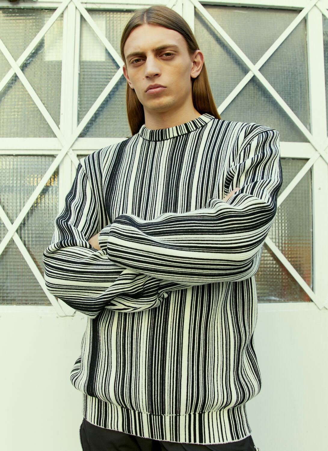 VTMNTS Glitched Knitted Sweater