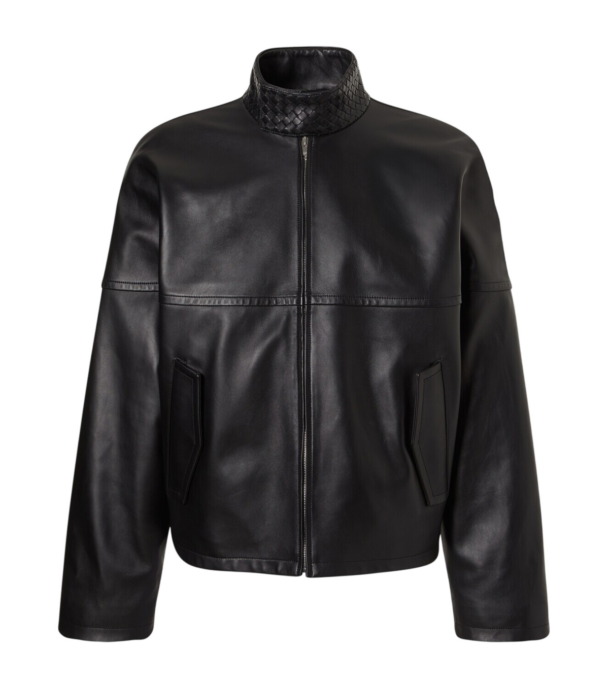 Bottega Veneta Shearling-trimmed cotton-blend jacket Bottega Veneta