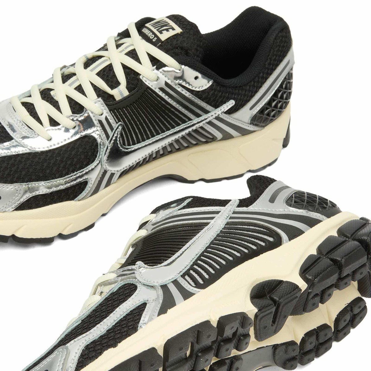 Nike Vomero 5 Chrome Sneaker in Black/Chrome/White