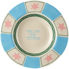 Laetitia Rouget Blue & White 'You Are My Sunshine' Dinner Plate