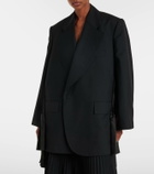 Junya Watanabe Pleated wool blazer dress