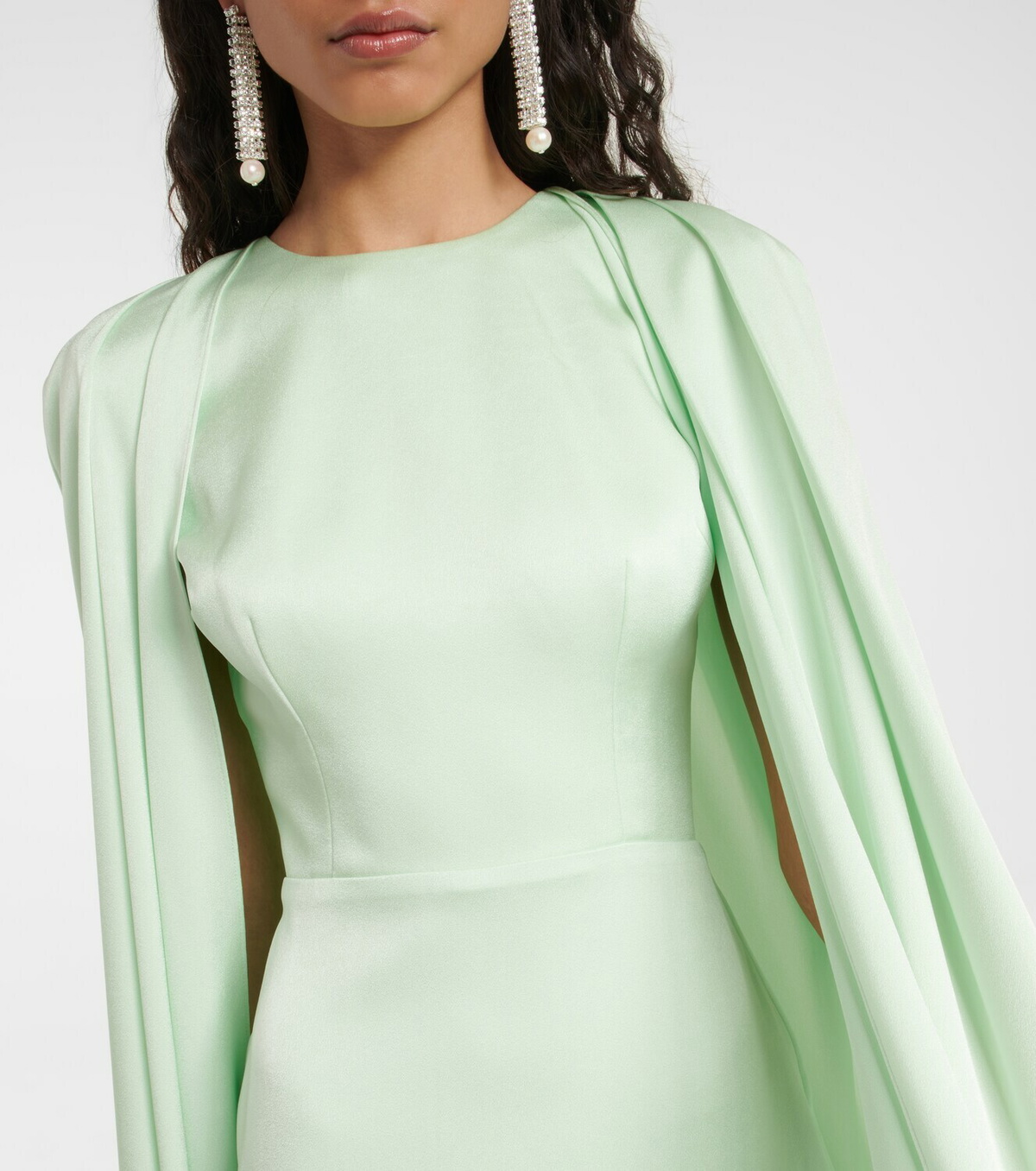 Alex Perry Beckett satin crpe midi dress Alex Perry
