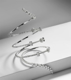 Yeprem Y-Couture 18kt white gold bangle with diamonds