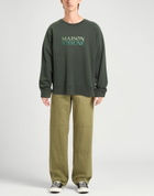 Maison Kitsuné Mens Sweatshirt Dark in Green