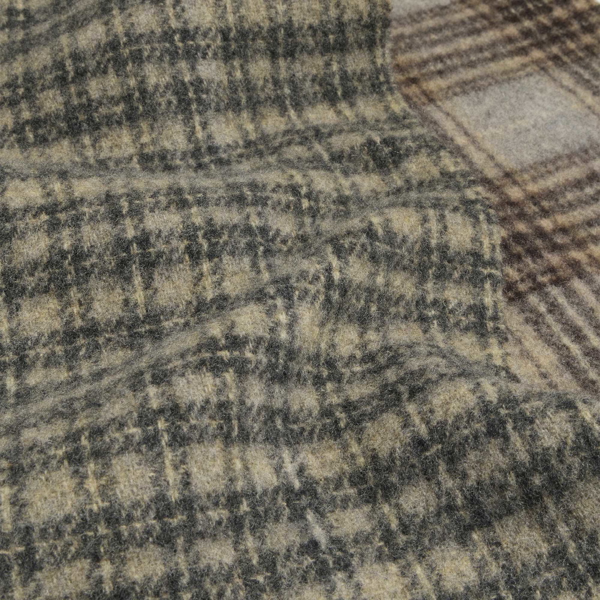 mfpen Men's Facade Vintage Check Scarf in Double Faced Vintage Check