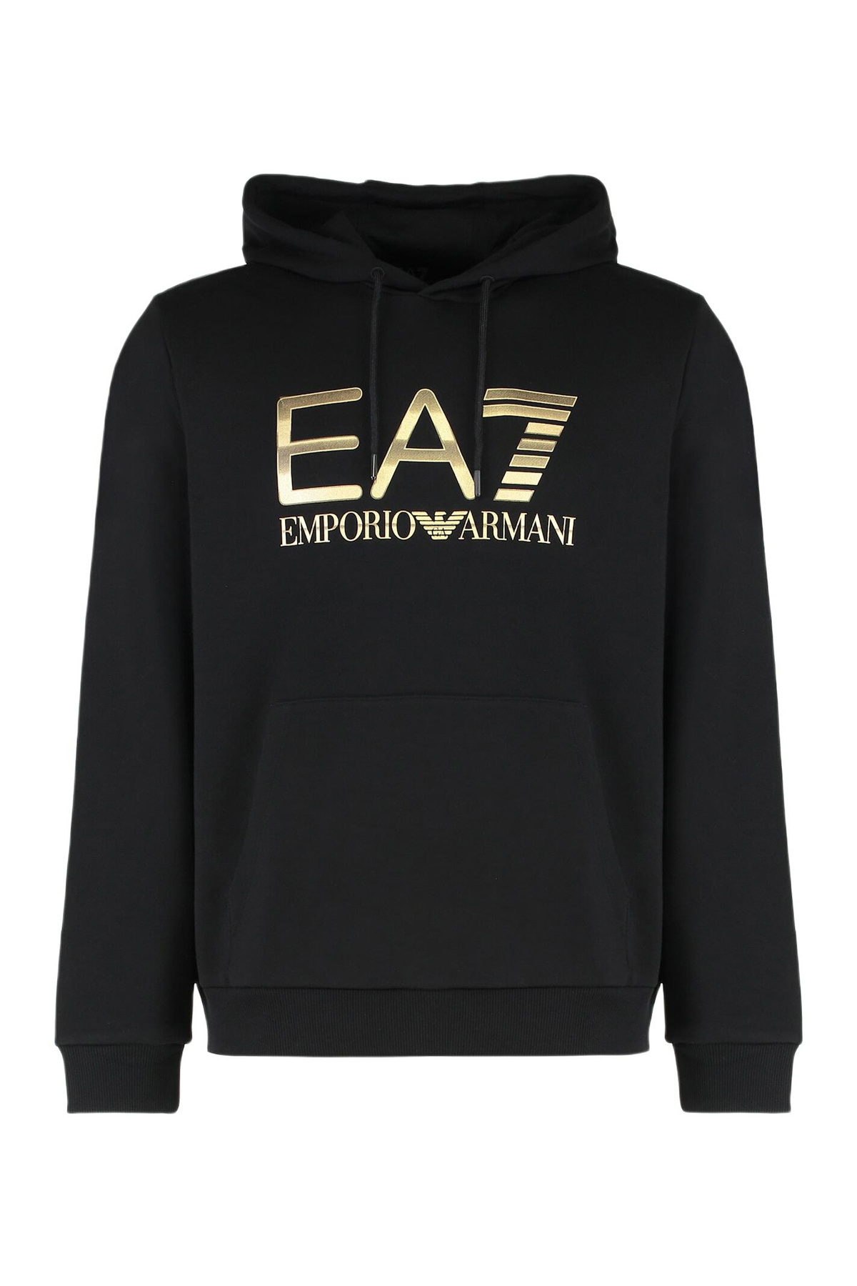 EA7 Logo Cotton Hoodie