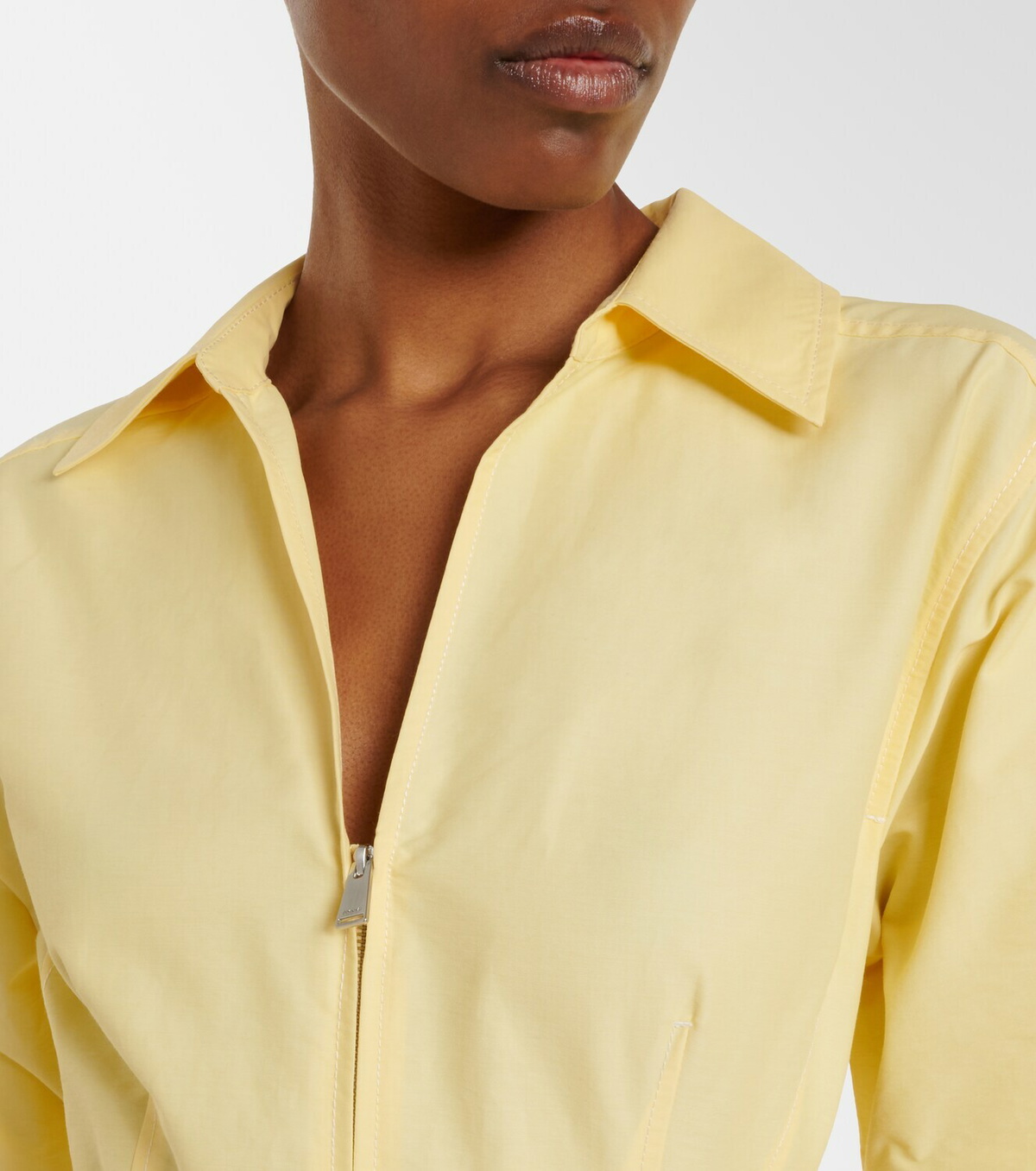 Simkhai Belted cotton-blend shirt dress