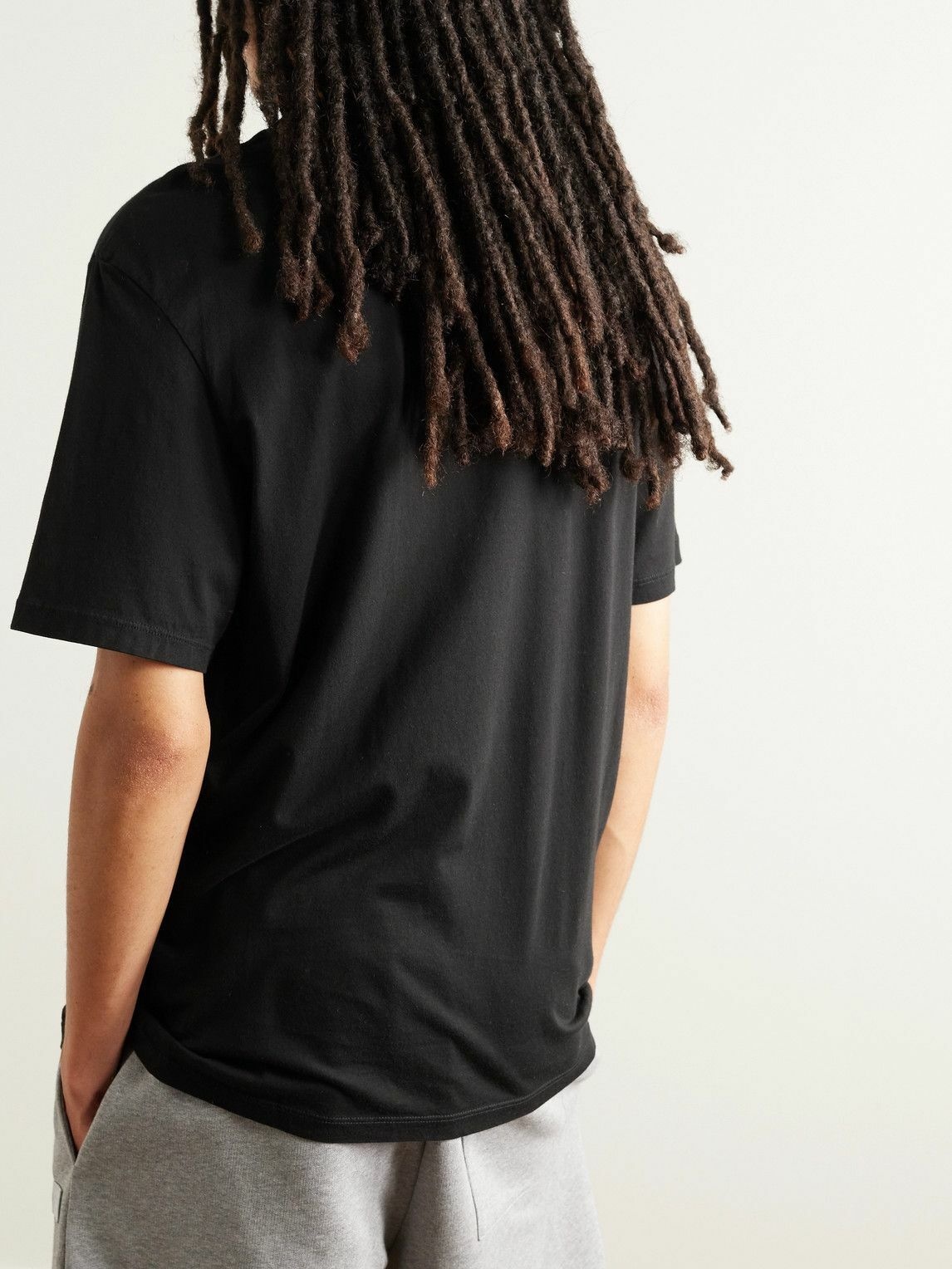 AMIRI - Logo-Appliquéd Cotton-Jersey T-Shirt - Black Amiri
