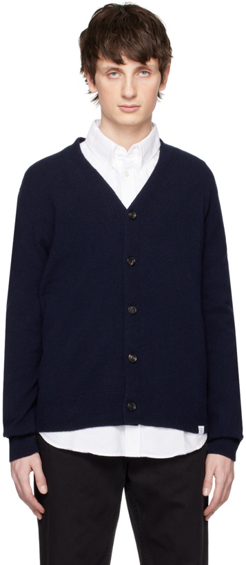 Photo: NORSE PROJECTS Navy Adam Cardigan