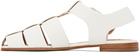 Gabriela Hearst Off-White Lynn Flat Sandals