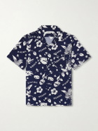 Hartford - Palmito Camp-Collar Printed Shirt - Blue