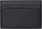 Hugo Black Embossed Logo Card Holder