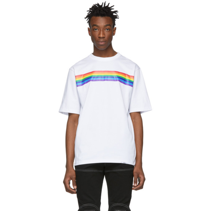 Xander Zhou White Rainbow T-Shirt Xander Zhou