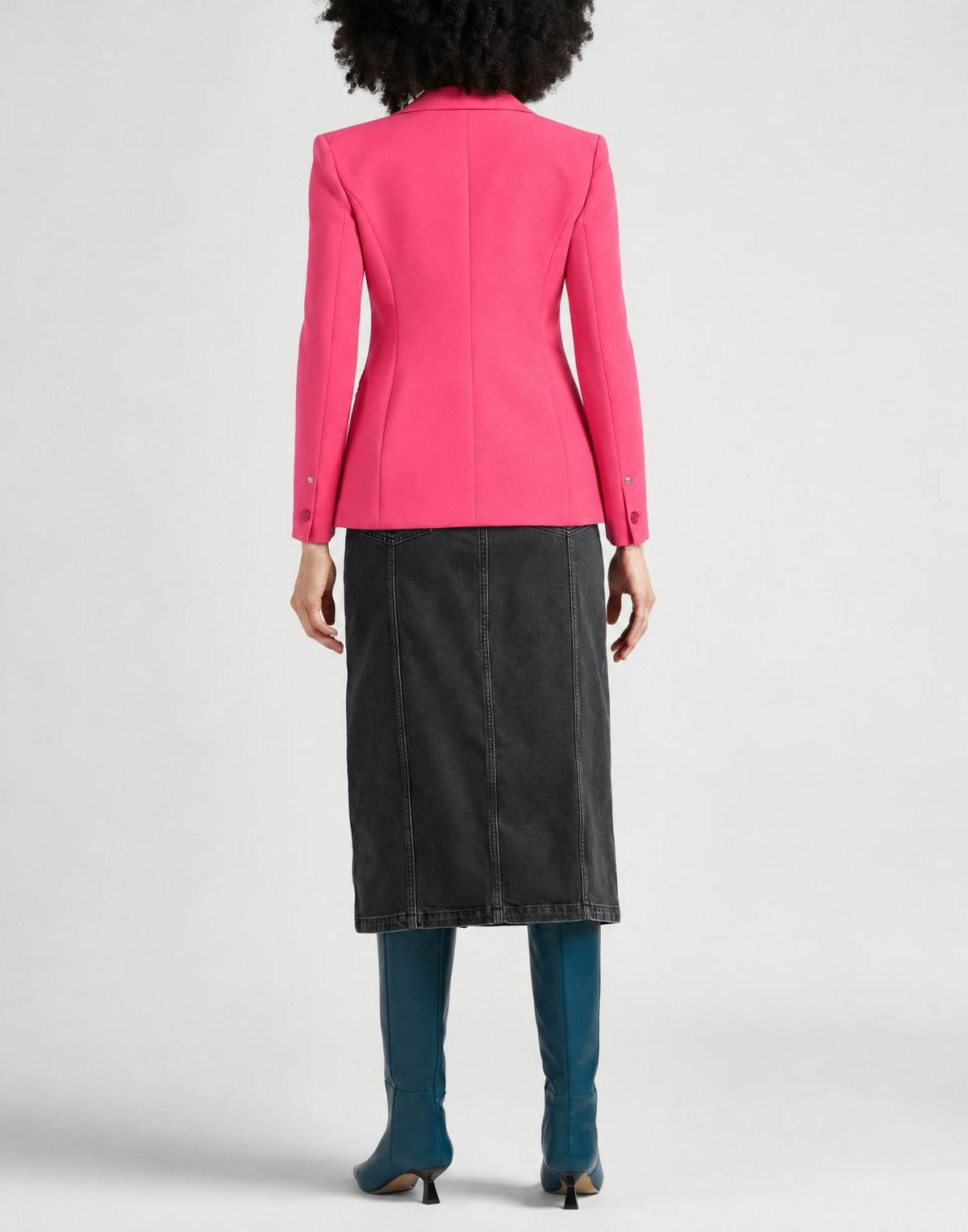 Moschino Jeans Womens Blazer Fuchsia