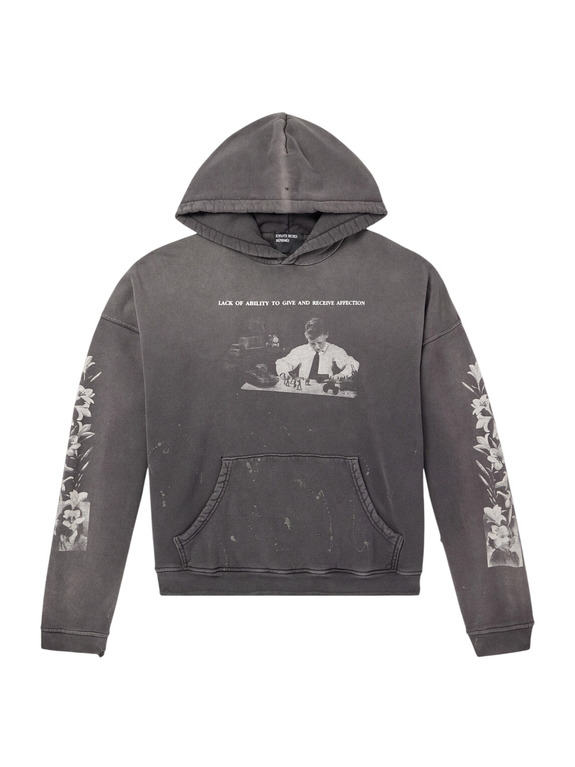 Enfants Riches Déprimés - Zurich-Grid Logo-Print Cotton-Jersey