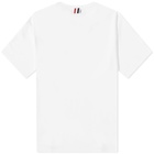 Thom Browne Men's Oversized Stripe Pocket T-Shirt in White