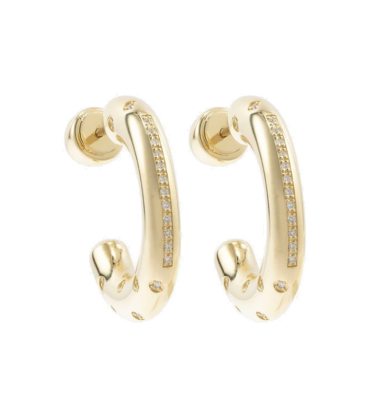 Photo: Lauren Rubinski Peggy 14kt gold earrings with diamonds