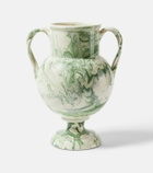 Cabana Marbled ceramic vase