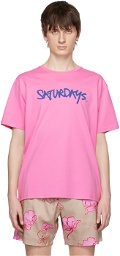 Saturdays NYC Pink Signature T-Shirt