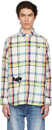 AAPE by A Bathing Ape White Check Shirt