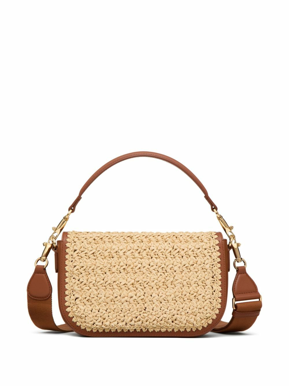 ショルダーバッグ・ポシェット VALENTINO GARAVANI Alltime' shoulder bag Brown Valentino Garavani Brown Alltime Woven Leather Shoulder Bag